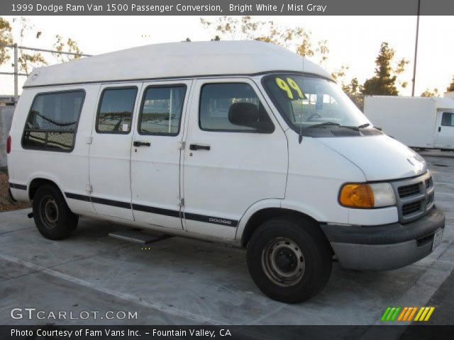 1999 Dodge Ram Van 1500 Passenger Conversion in Bright White
