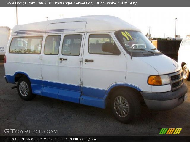 1999 Dodge Ram Van 3500 Passenger Conversion in Bright White