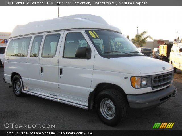 2001 Ford E Series Van E150 Passenger Conversion in Oxford White