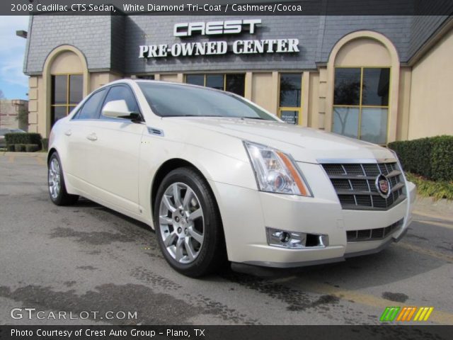 2008 Cadillac CTS Sedan in White Diamond Tri-Coat