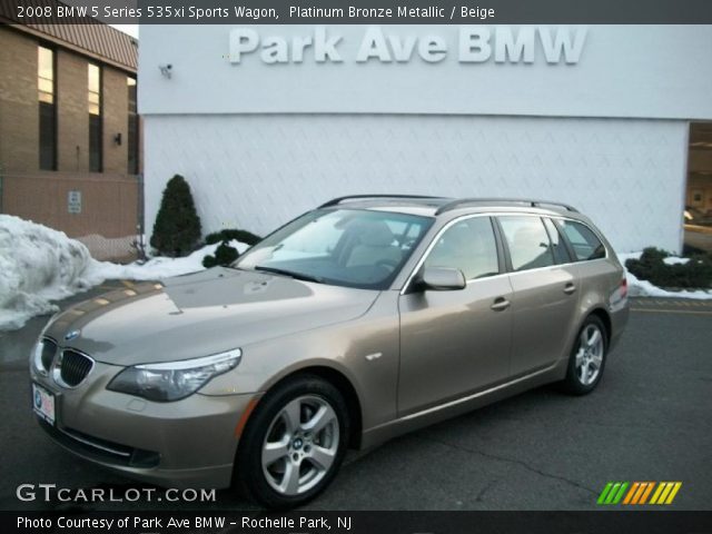 2008 BMW 5 Series 535xi Sports Wagon in Platinum Bronze Metallic