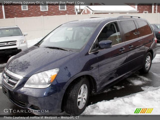 2007 Honda Odyssey EX-L in Midnight Blue Pearl