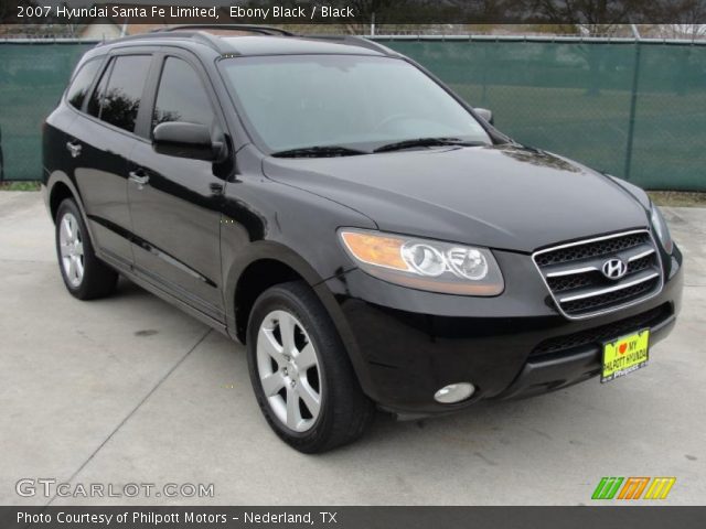 2007 Hyundai Santa Fe Limited in Ebony Black