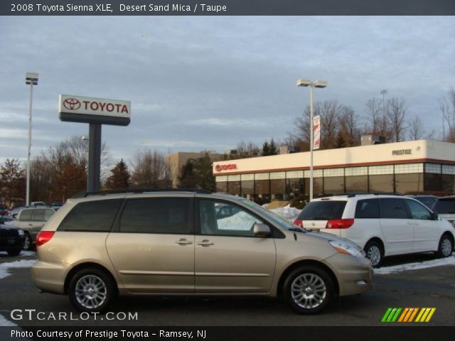 2008 Toyota Sienna XLE in Desert Sand Mica