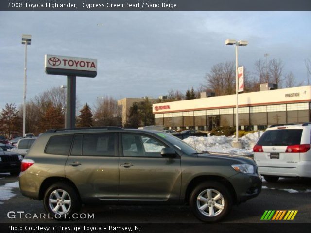 2008 Toyota Highlander  in Cypress Green Pearl
