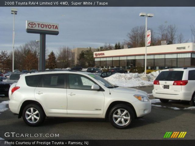 2008 Toyota RAV4 Limited V6 4WD in Super White