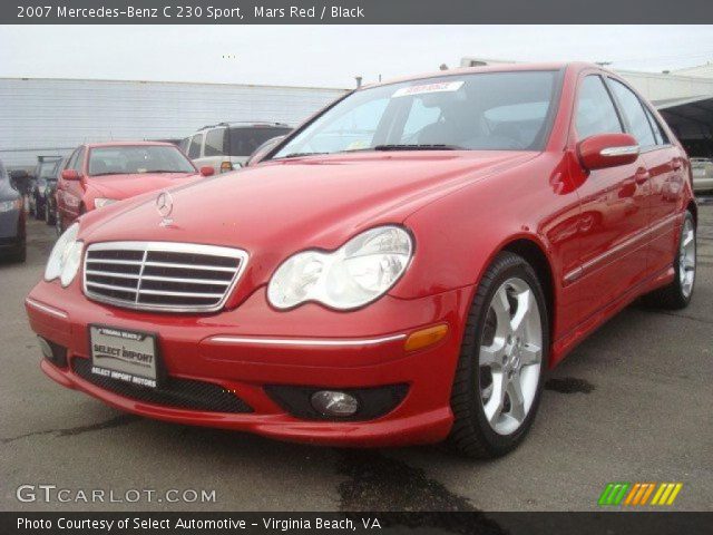 2007 Mercedes-Benz C 230 Sport in Mars Red