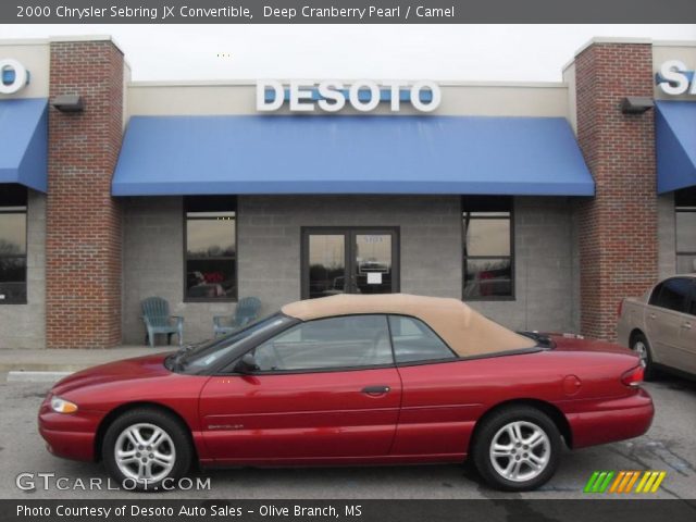 2000 Chrysler Sebring JX Convertible in Deep Cranberry Pearl
