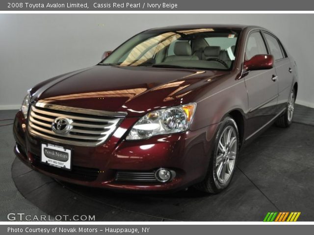 2008 Toyota Avalon Limited in Cassis Red Pearl