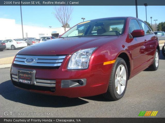 2006 Ford Fusion SE V6 in Redfire Metallic