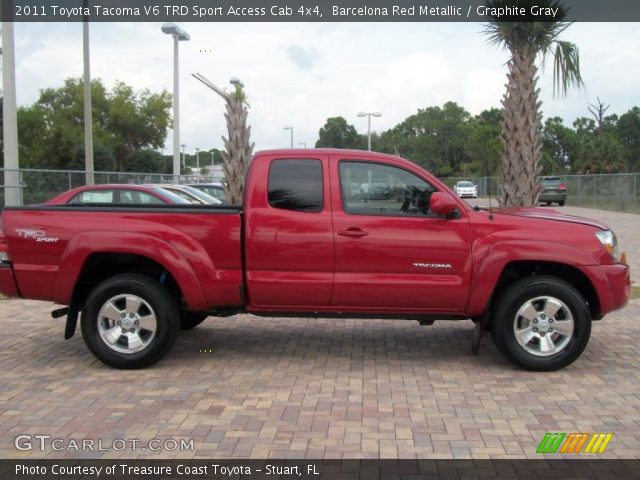 2011 Toyota Tacoma V6 TRD Sport Access Cab 4x4 in Barcelona Red Metallic