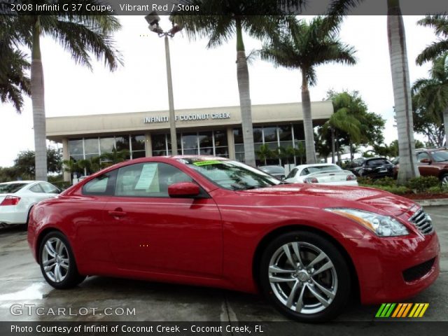2008 Infiniti G 37 Coupe in Vibrant Red