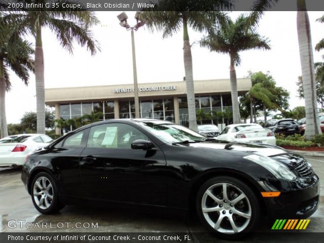 2003 Infiniti G 35 Coupe in Black Obsidian