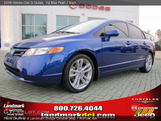 2008 Honda Civic Si Sedan in Fiji Blue Pearl
