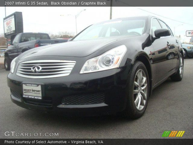 2007 Infiniti G 35 Sedan in Black Obsidian