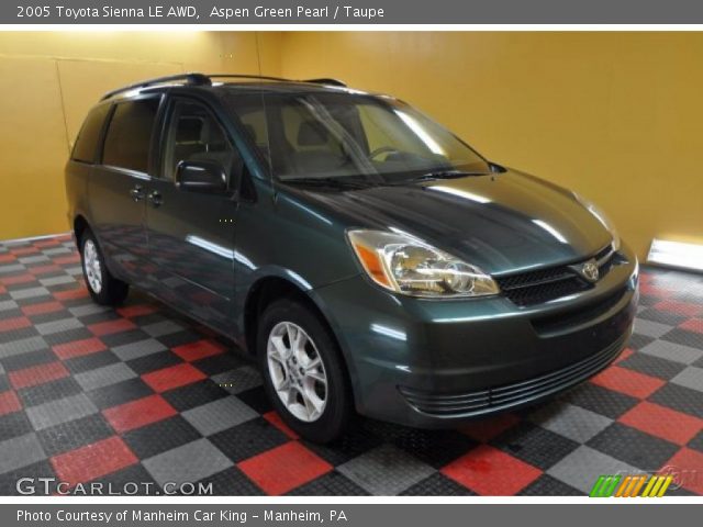 2005 Toyota Sienna LE AWD in Aspen Green Pearl