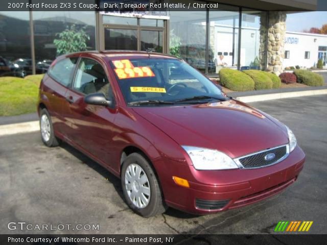 2007 Ford Focus ZX3 S Coupe in Dark Toreador Red Metallic