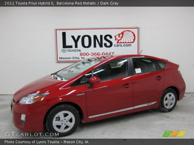 2011 Toyota Prius Hybrid II in Barcelona Red Metallic