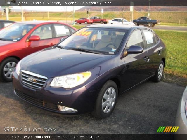 2008 Hyundai Elantra GLS Sedan in Regatta Blue Metallic