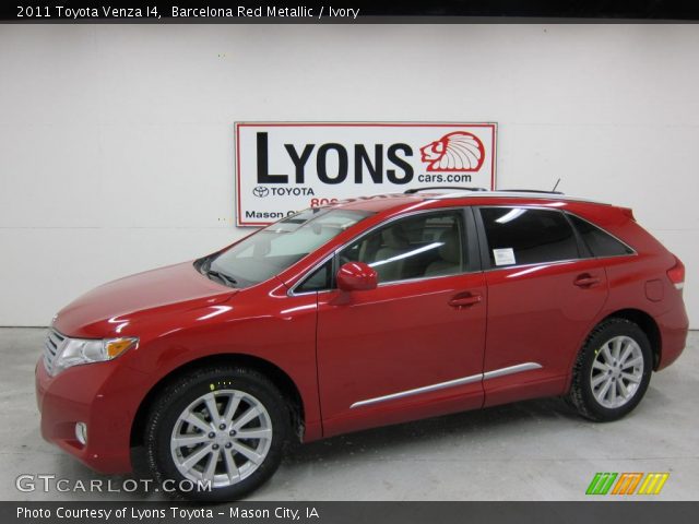 2011 Toyota Venza I4 in Barcelona Red Metallic