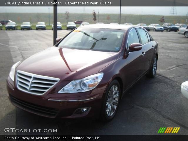 2009 Hyundai Genesis 3.8 Sedan in Cabernet Red Pearl
