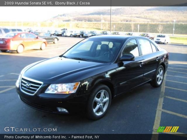 2009 Hyundai Sonata SE V6 in Ebony Black