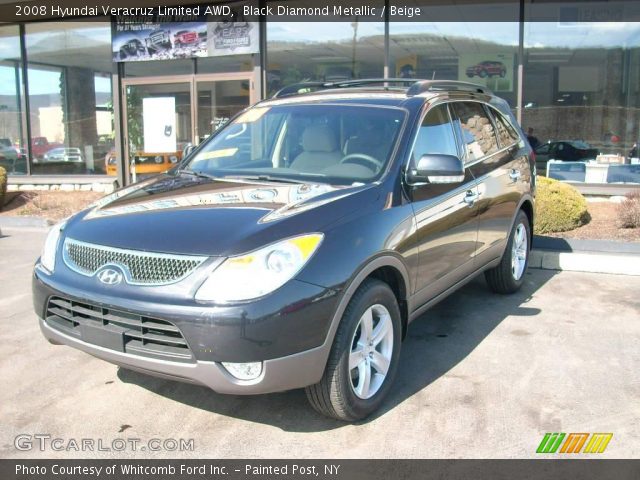 2008 Hyundai Veracruz Limited AWD in Black Diamond Metallic