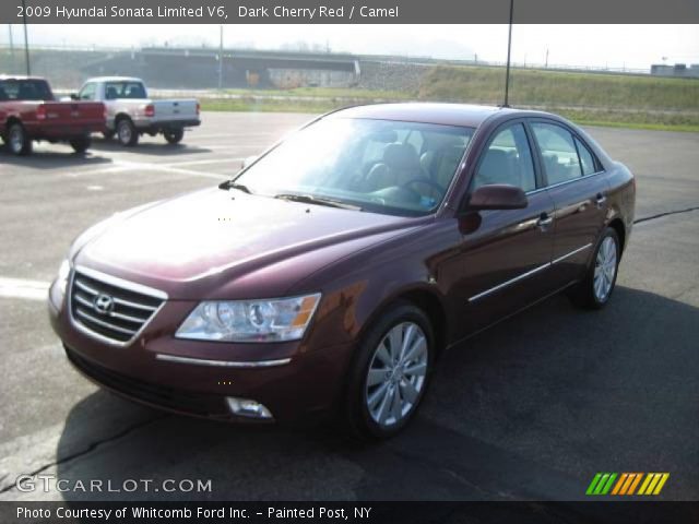 2009 Hyundai Sonata Limited V6 in Dark Cherry Red