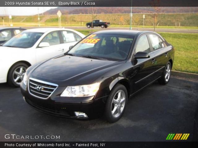 2009 Hyundai Sonata SE V6 in Ebony Black