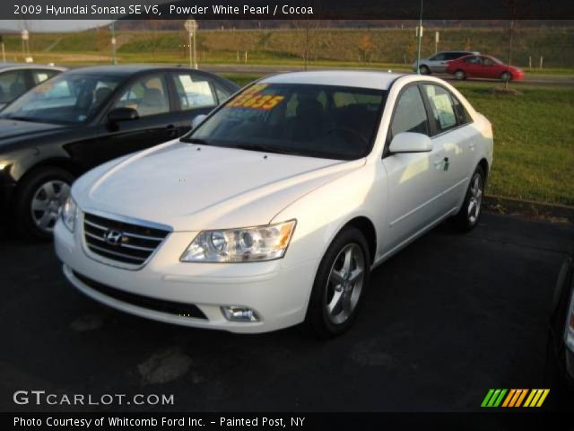 2009 Hyundai Sonata SE V6 in Powder White Pearl