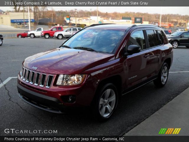 2011 Jeep Compass 2.4 Latitude in Deep Cherry Red Crystal Pearl