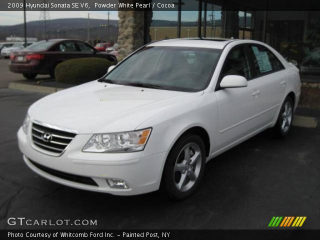 2009 Hyundai Sonata SE V6 in Powder White Pearl