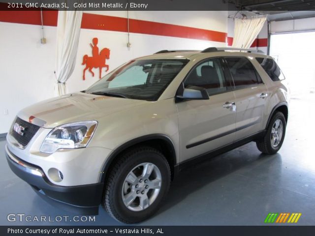2011 GMC Acadia SL in Gold Mist Metallic