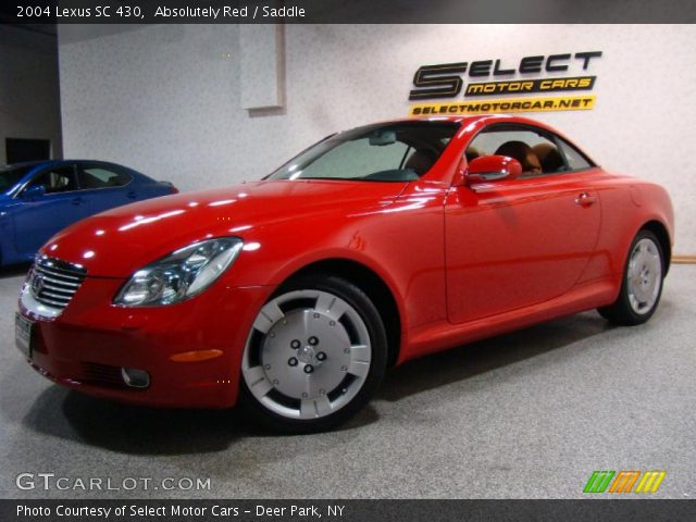 2004 Lexus SC 430 in Absolutely Red