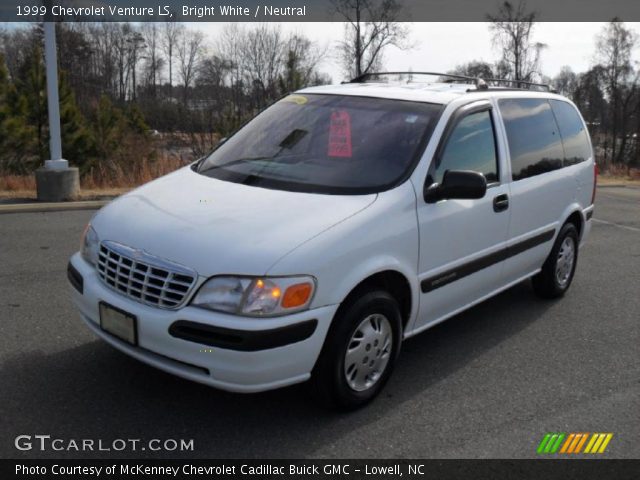 Bright White 1999 Chevrolet Venture Ls Neutral Interior