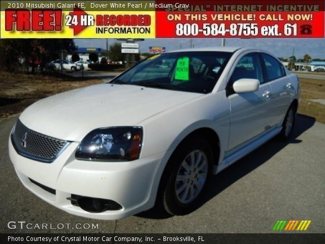 2010 Mitsubishi Galant FE in Dover White Pearl