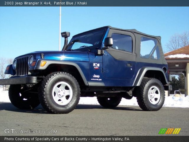 2003 Jeep Wrangler X 4x4 in Patriot Blue