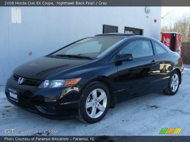 2008 Honda Civic EX Coupe in Nighthawk Black Pearl