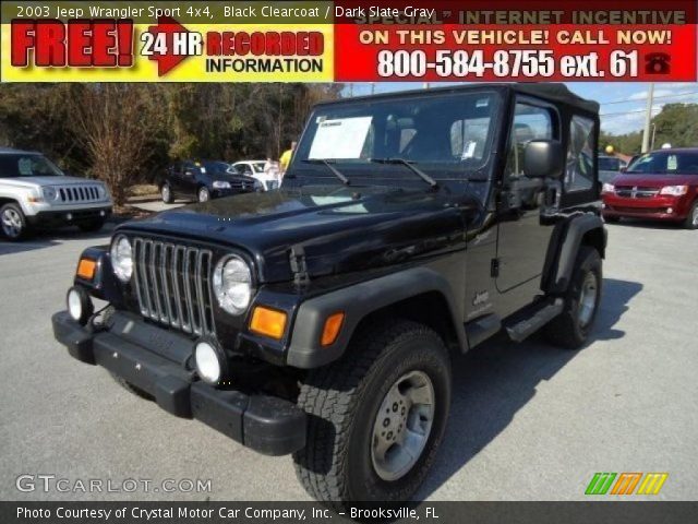 2003 Jeep Wrangler Sport 4x4 in Black Clearcoat