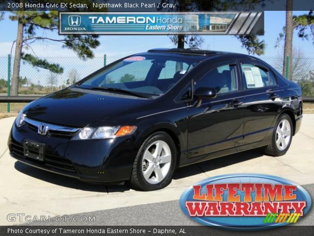 2008 Honda Civic EX Sedan in Nighthawk Black Pearl
