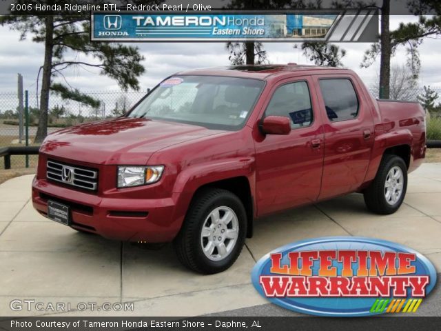 2006 Honda Ridgeline RTL in Redrock Pearl