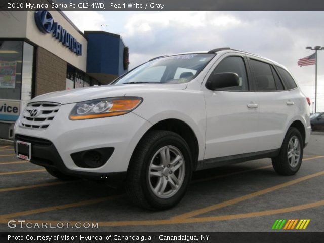 2010 Hyundai Santa Fe GLS 4WD in Pearl White