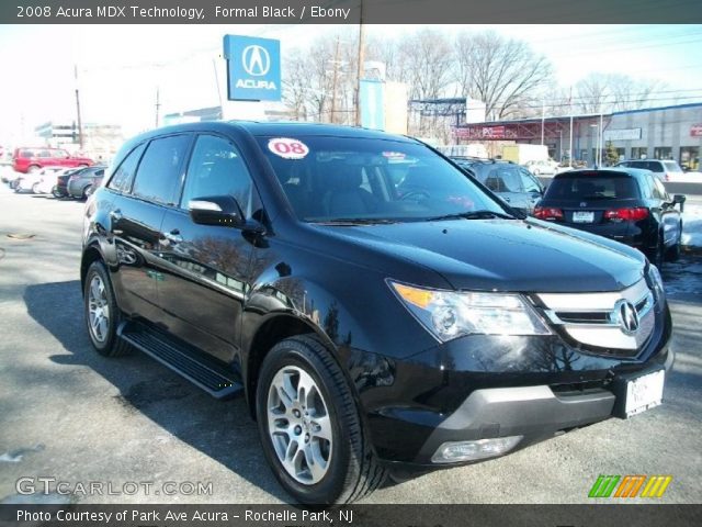2008 Acura MDX Technology in Formal Black