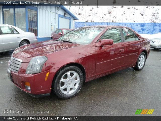 2003 Cadillac CTS Sedan in Garnet Red