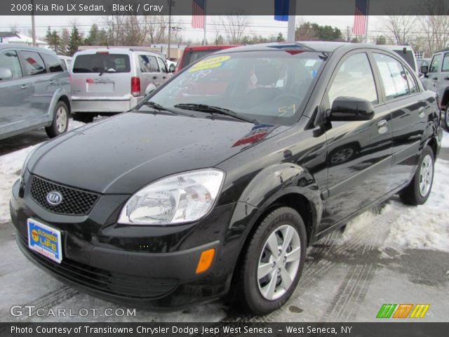 2008 Kia Rio LX Sedan in Black