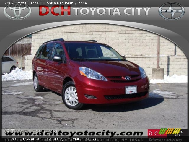2007 Toyota Sienna LE in Salsa Red Pearl