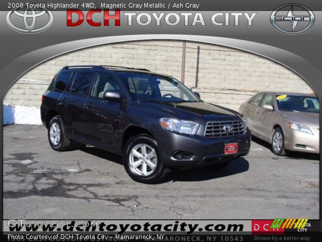 2008 Toyota Highlander 4WD in Magnetic Gray Metallic