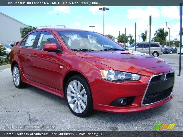 2009 Mitsubishi Lancer RALLIART in Rally Red Pearl