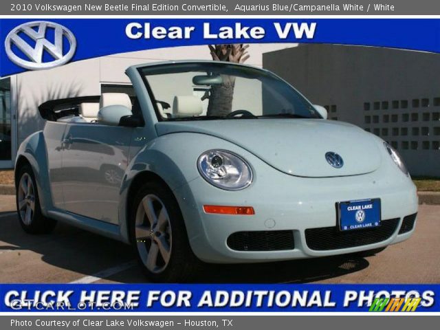 2010 Volkswagen New Beetle Final Edition Convertible in Aquarius Blue/Campanella White
