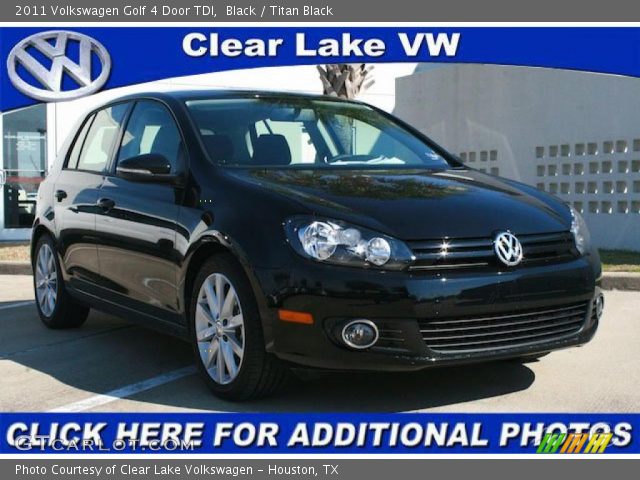 2011 Volkswagen Golf 4 Door TDI in Black